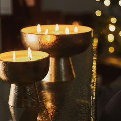 Gold Holiday Candle | Joy
