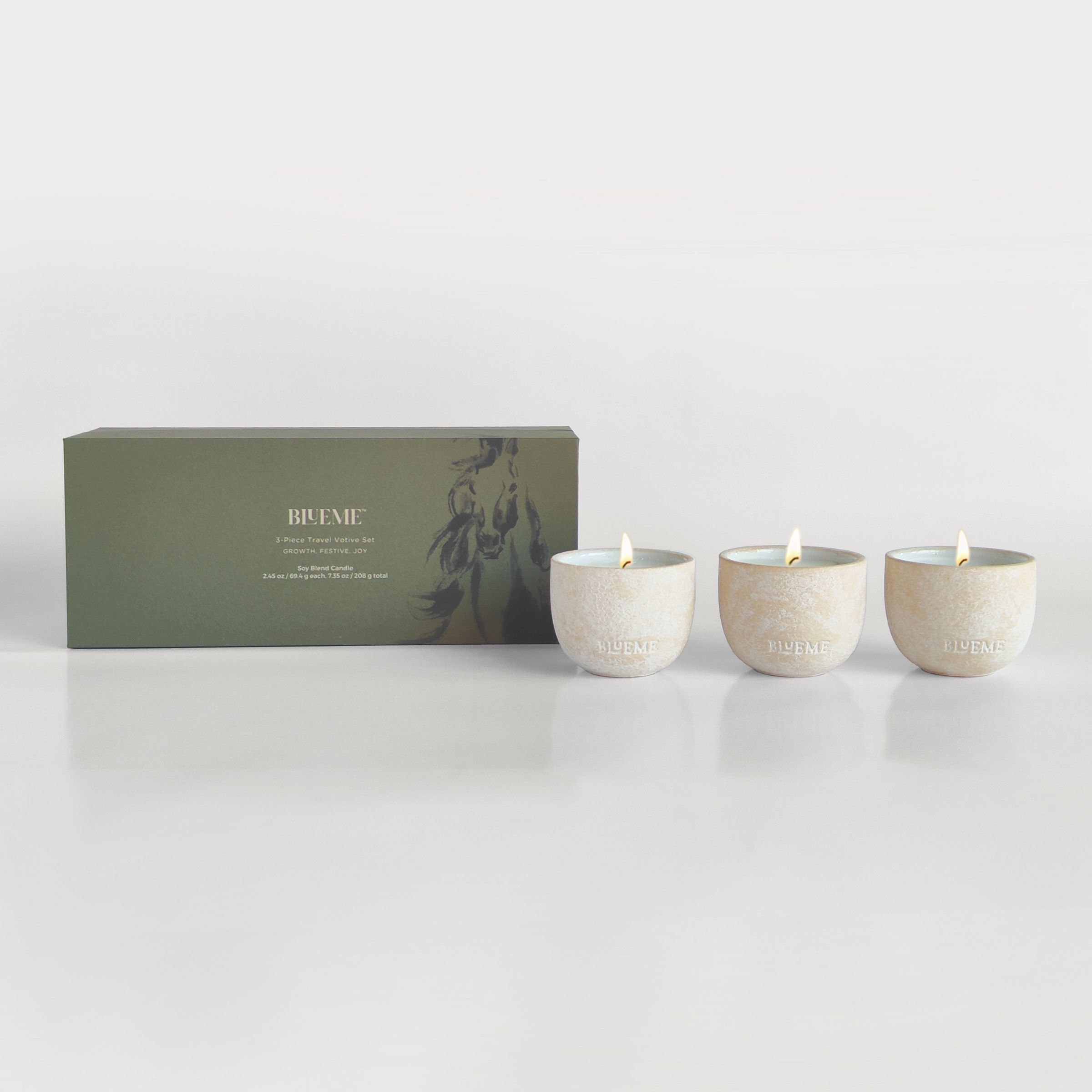 2026 Year of the Horse | 3pc Votive Candle Set – Blueme