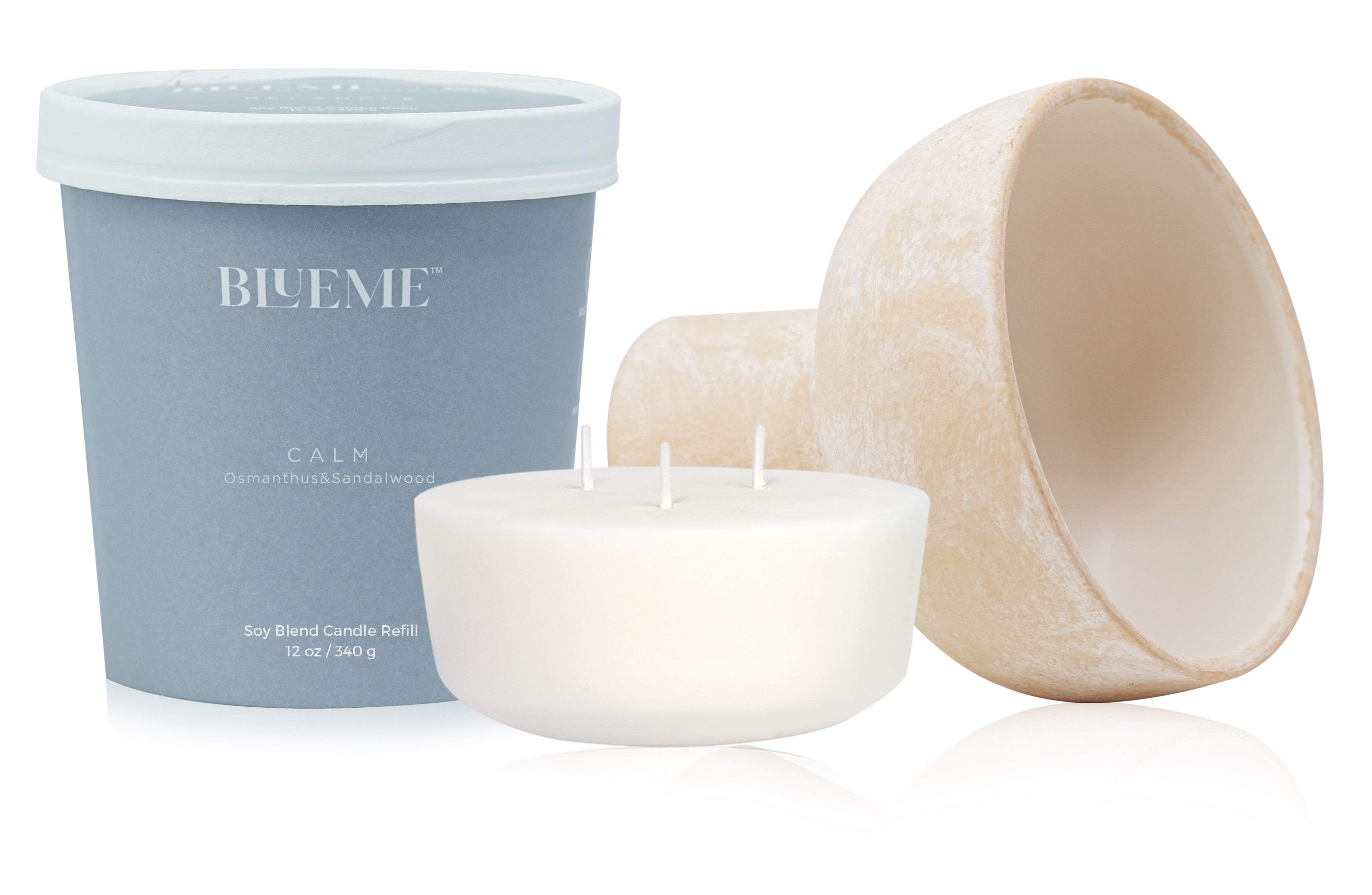 Calm Recandle - Wax Refill - Osmanthus & Sandalwood