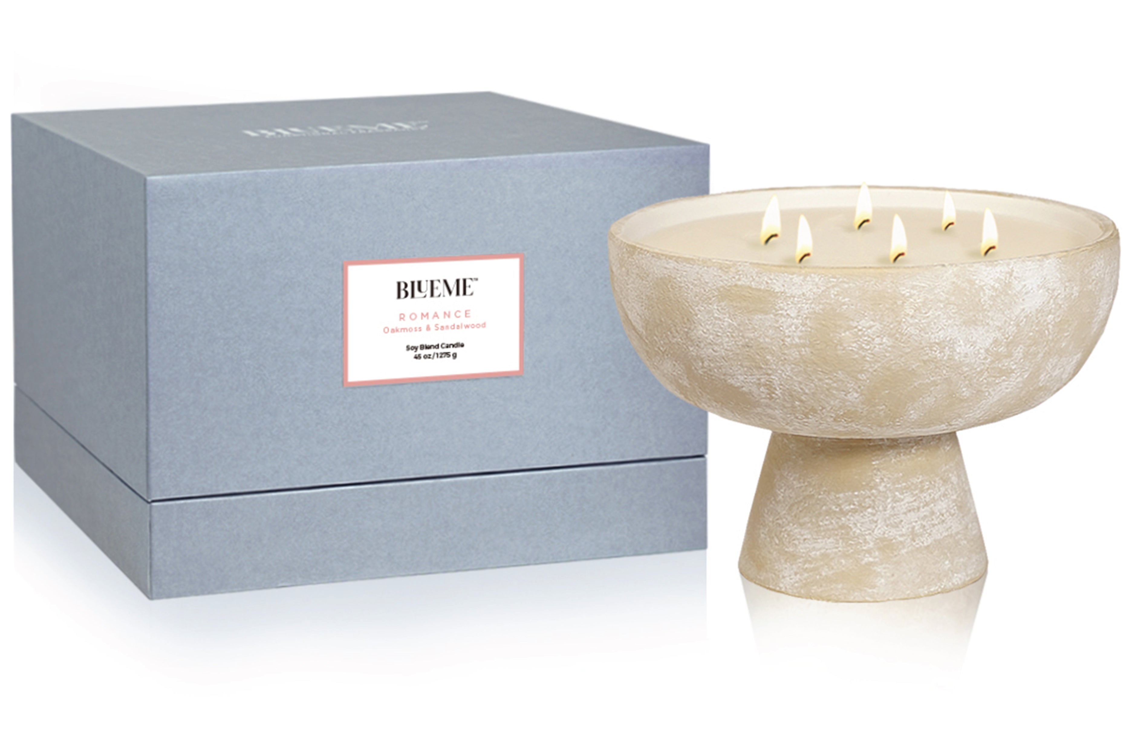 Romance - Ceramic Refillable Candle - Oakmoss & Sandalwood