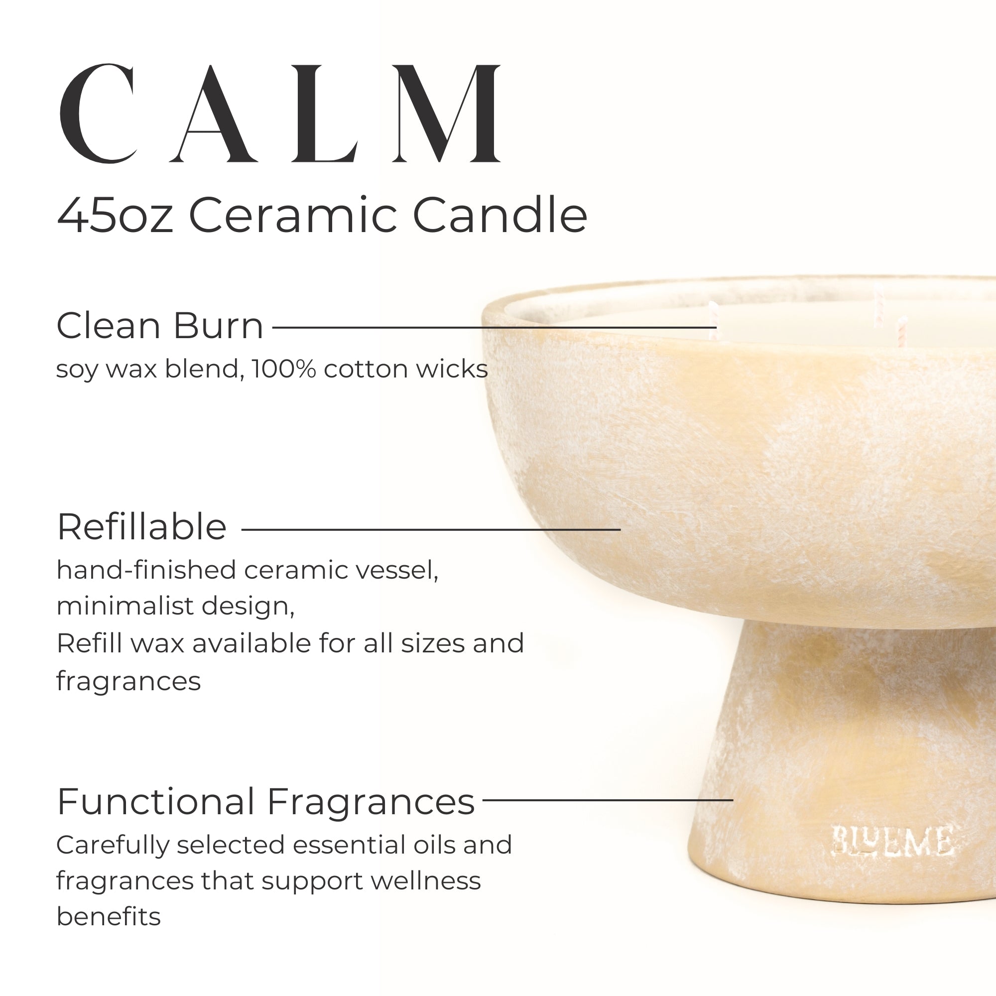 Calm Refillable Candle Osmanthus & Sandalwood