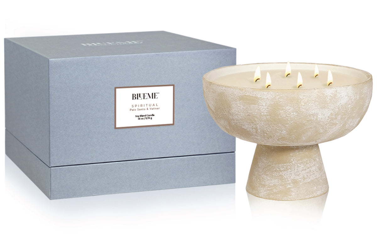 Spiritual - Ceramic Refillable Candle - Palo Santo & Vetiver