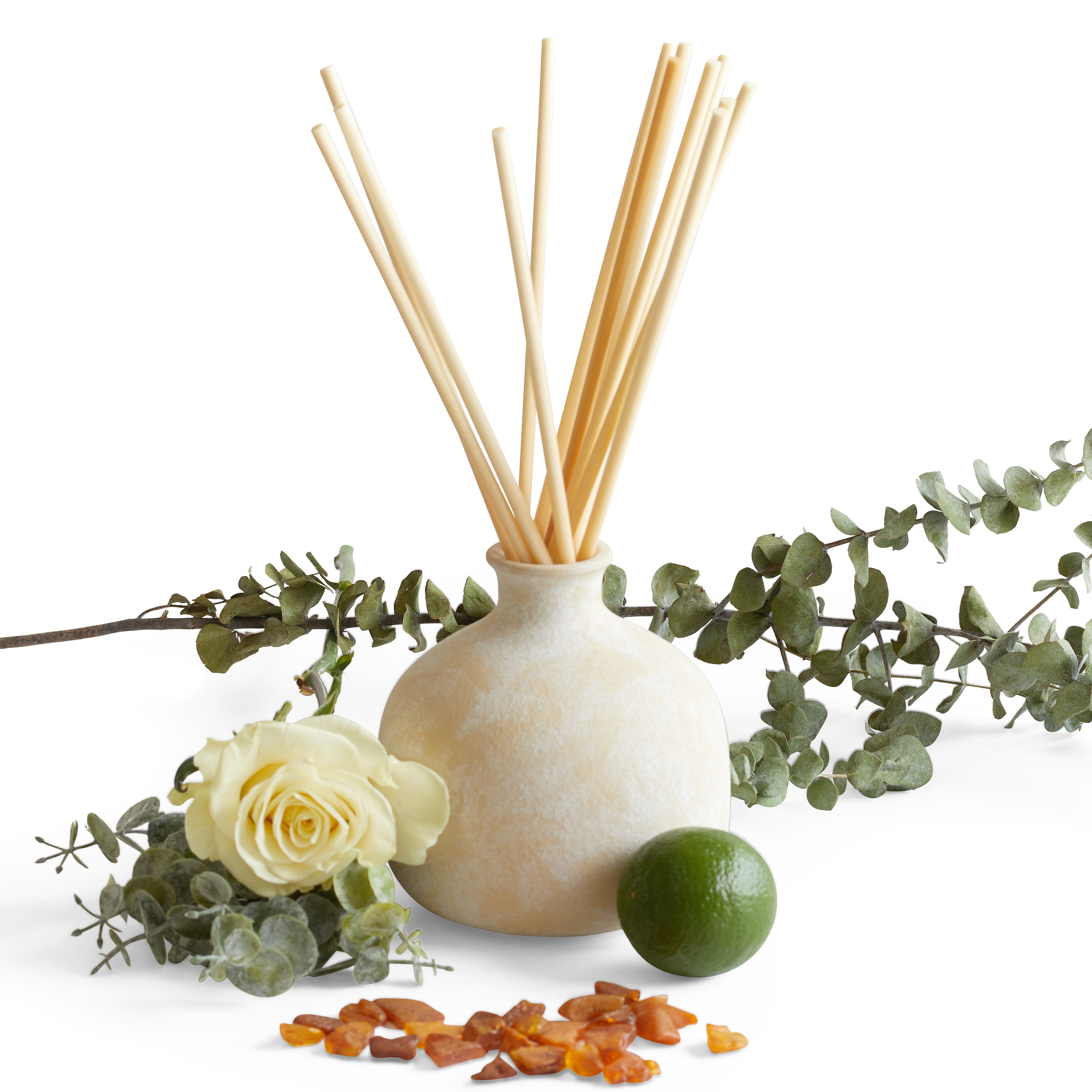 Focus - Ceramic Refillable Diffuser - Eucalyptus & Lime