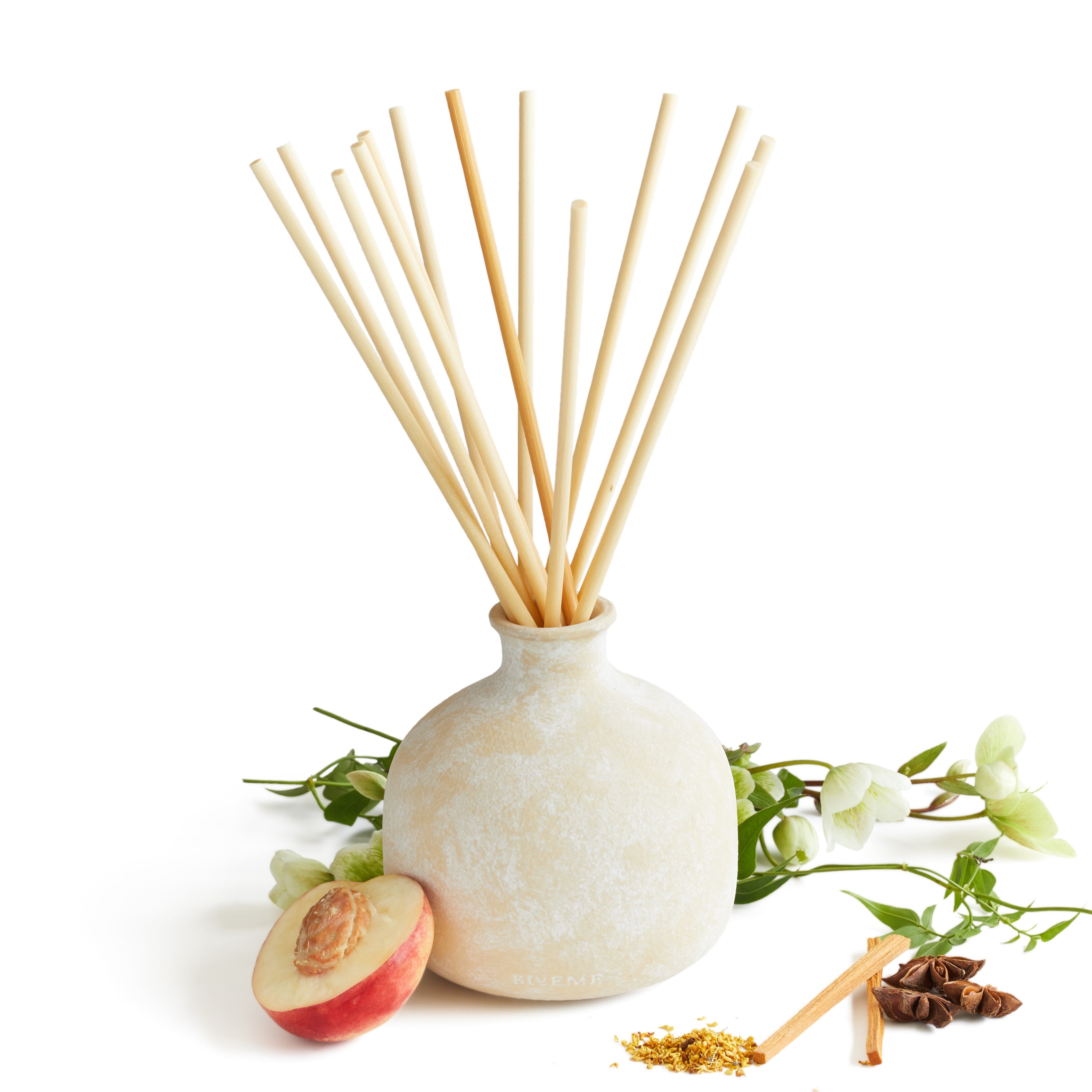 Bundle | Large Ceramic Refillable Wellness Diffuser + Refill | Calm - Osmanthus & Sandalwood