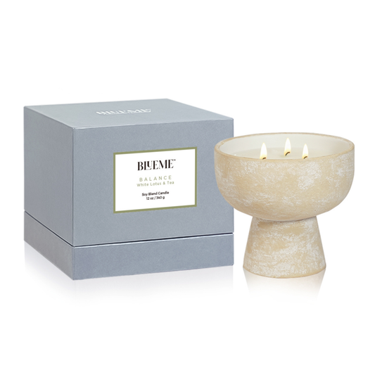 Balance - Ceramic Refillable Candle - White Lotus & Tea