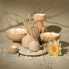 Balance - Ceramic Refillable Candle - White Lotus & Tea