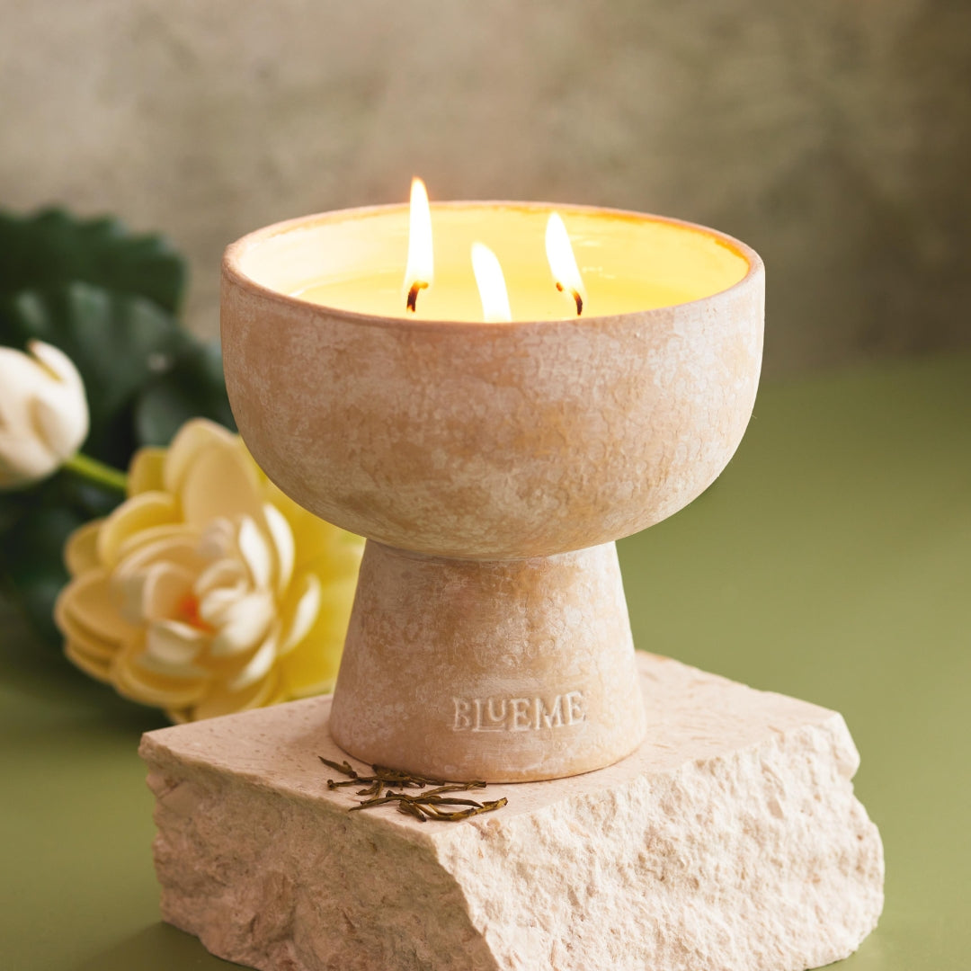Balance White Lotus & Tea Refillable Ceramic Candle