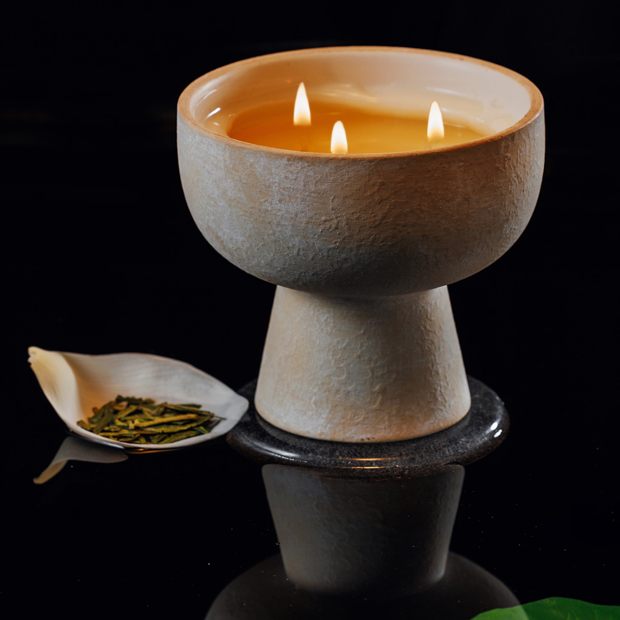 Balance - Ceramic Refillable Candle - White Lotus & Tea