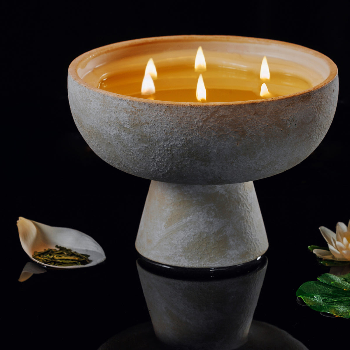 Balance - Ceramic Refillable Candle - White Lotus & Tea