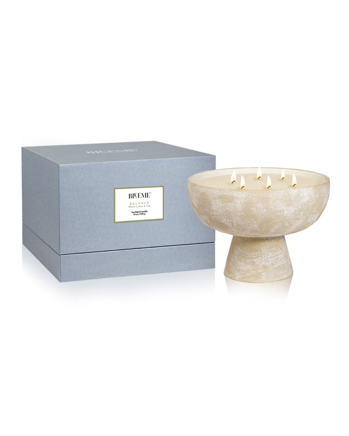 Balance - Ceramic Refillable Candle - White Lotus & Tea