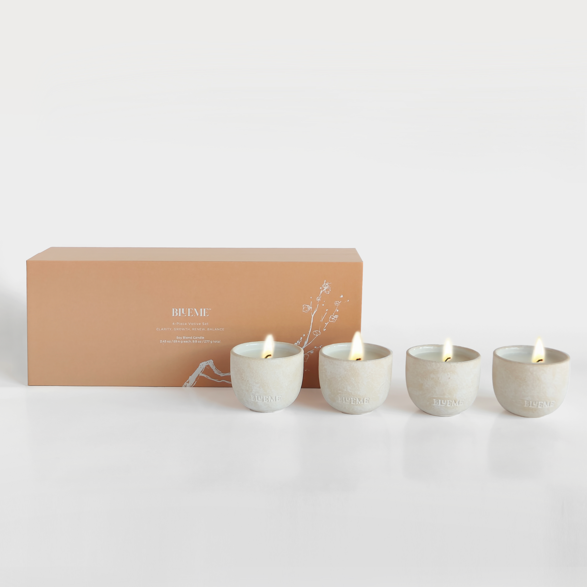 Spring Collection | 4pc Votive Set
