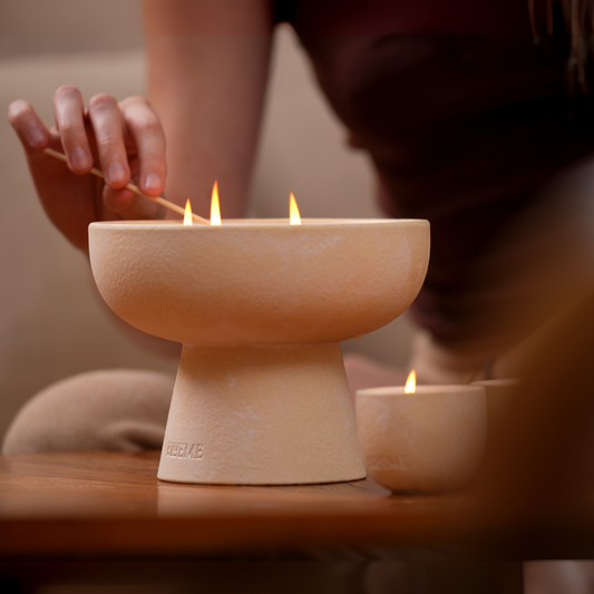 Focus - Ceramic Refillable Candle - Eucalyptus & Lime