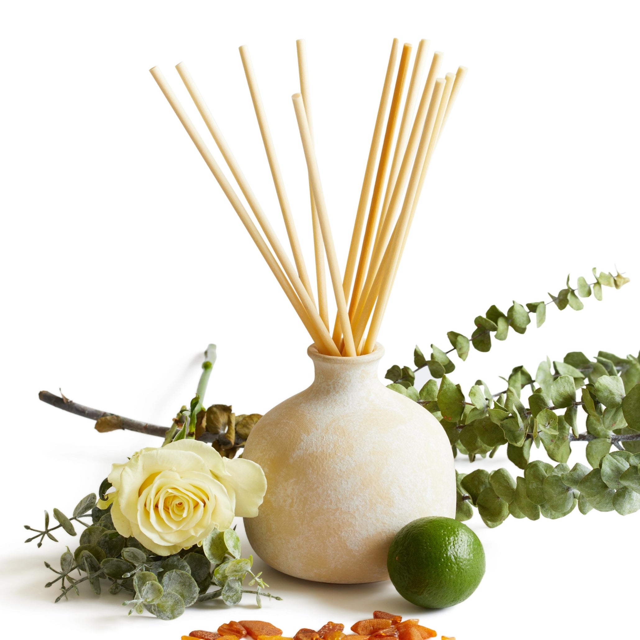 Focus - Ceramic Refillable Diffuser - Eucalyptus & Lime