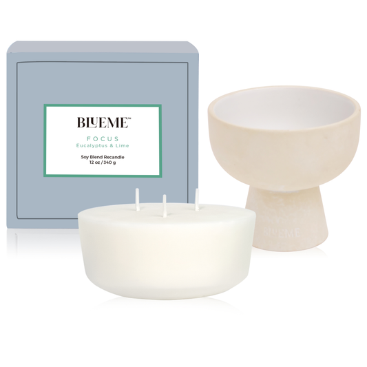 Focus Recandle - Wax Refill - Eucalyptus & Lime