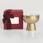 Gold Holiday Candle | Festive