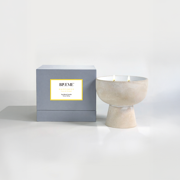 Ceramic Candle | Happiness – Blueme