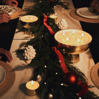 Gold Holiday Candle | Festive