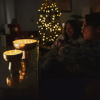 Gold Holiday Candle | Festive