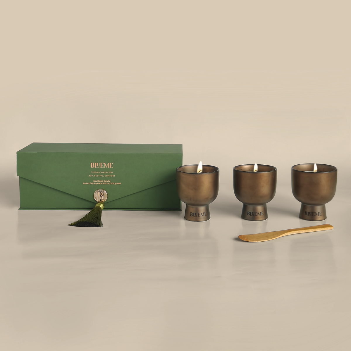 Holiday Votive Set 3 Pc
