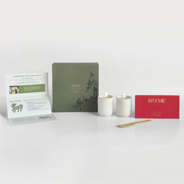Ceramic Candle, Growth Bamboo Forest, Balance White Lotus & Tea, 1 wick Mini-candle Refillable