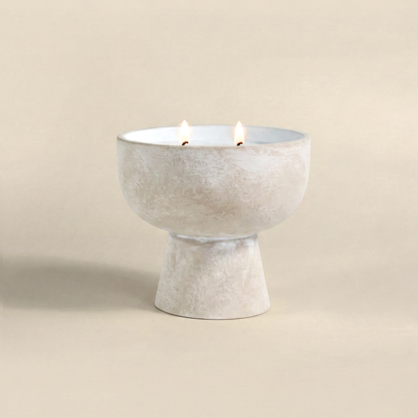 Ceramic Candle Calm | Osmanthus & Sandalwood | Blueme