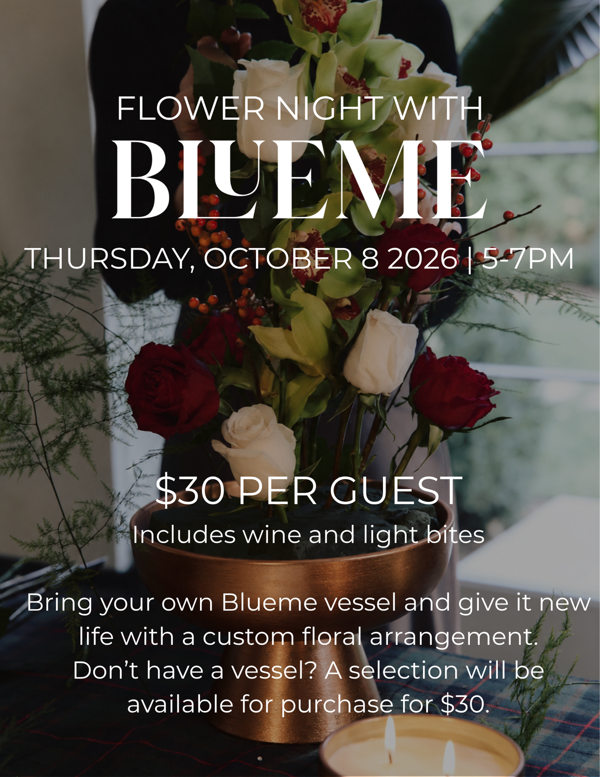 Blueme Flower Night 10/8/2026