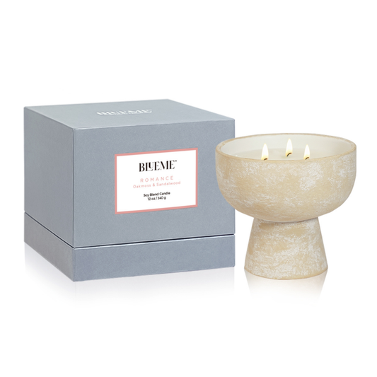 Romance - Ceramic Refillable Candle - Oakmoss & Sandalwood