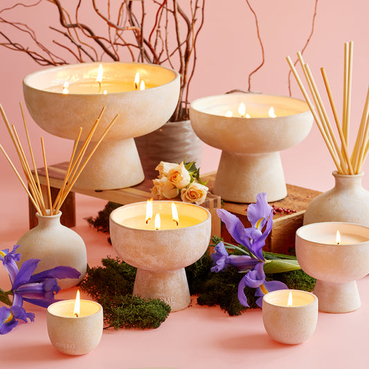 Romance Refillable Ceramic Candle Diffuser Collection