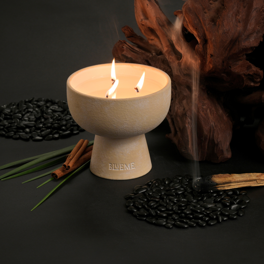 Spiritual - Ceramic Refillable Candle - Palo Santo & Vetiver