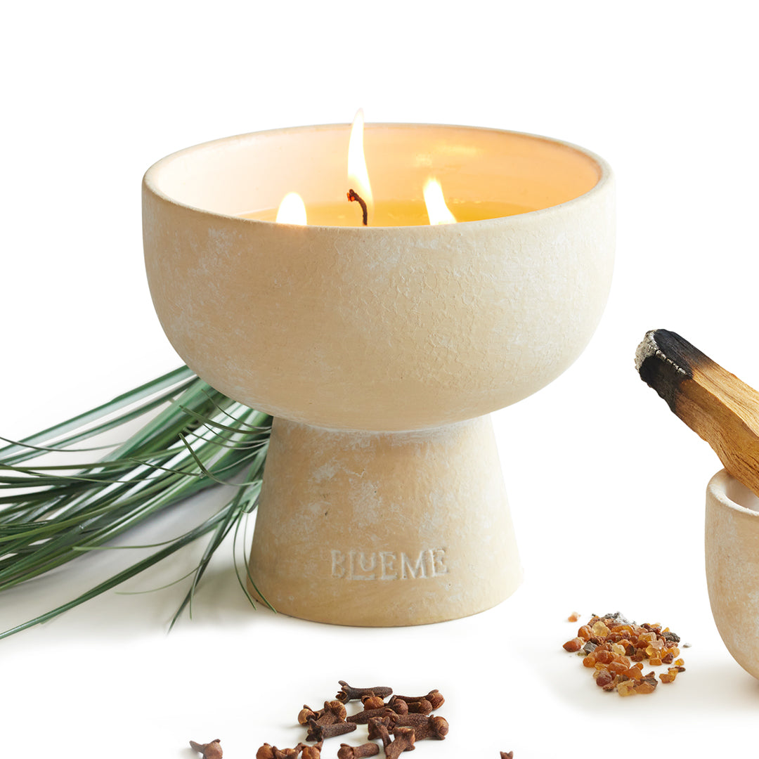 Spiritual Refillable Ceramic Candle 3 Wicks Medium
