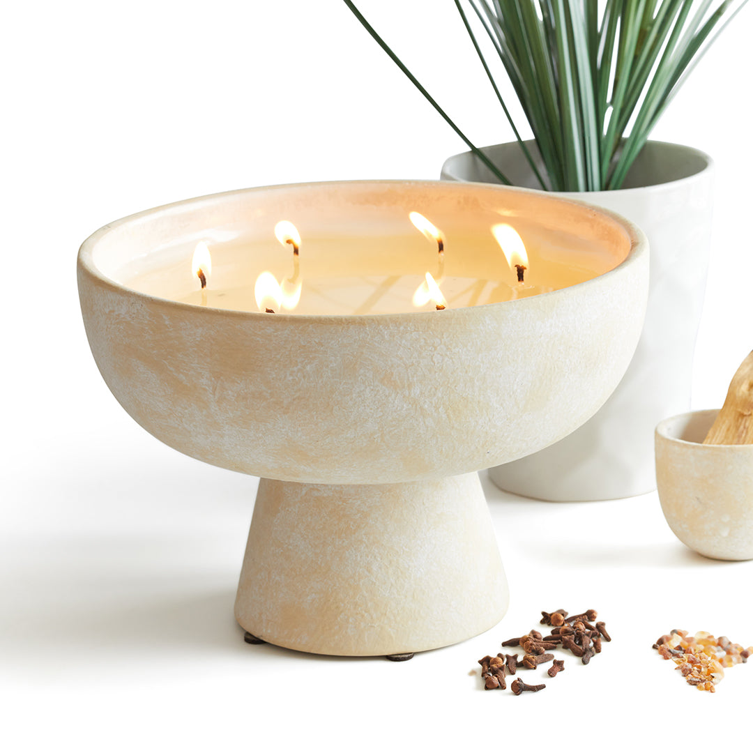 Spiritual Refillable Ceramic Candle 6 Wicks Giant