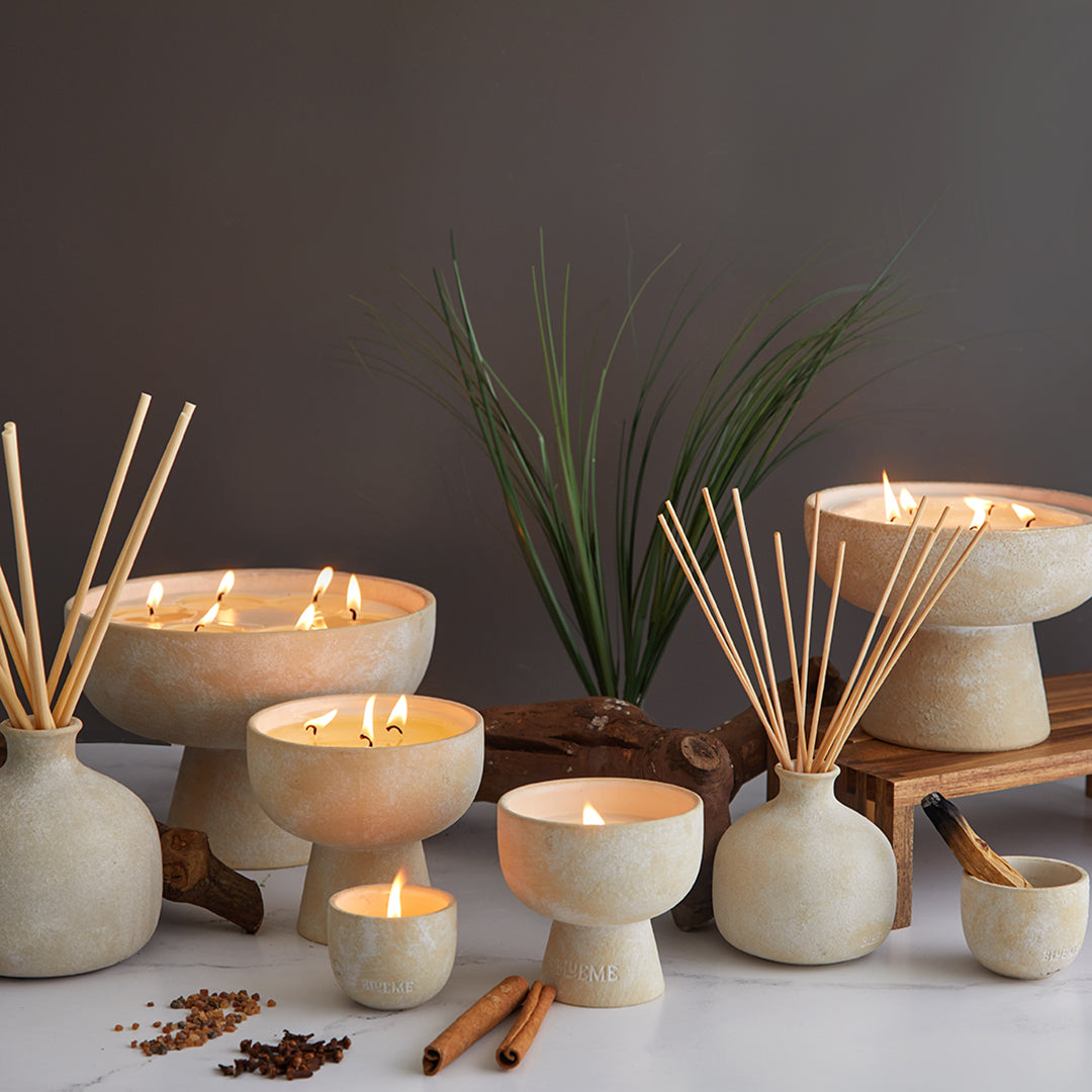 Spiritual Refillable Ceramic Candle Diffuser Collection