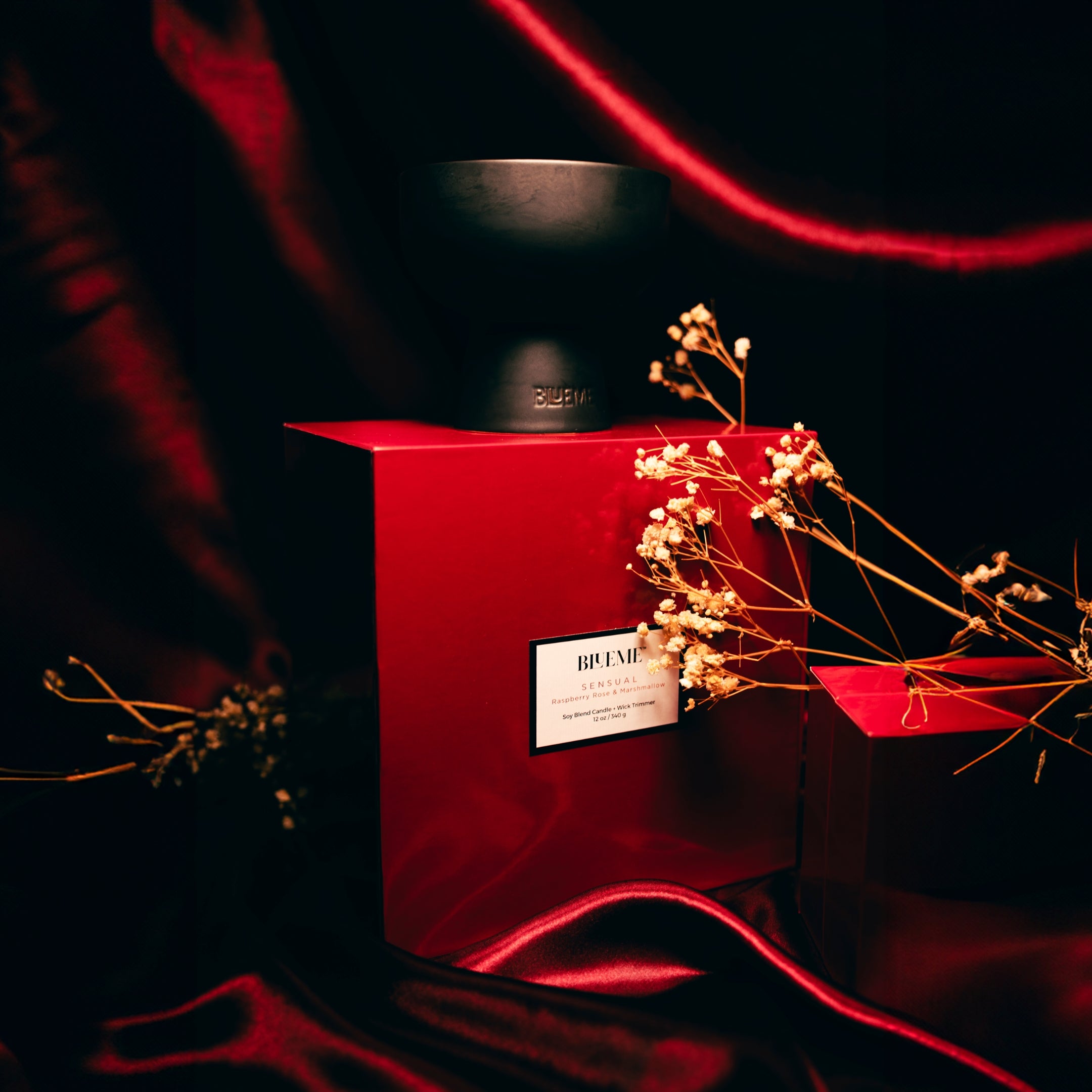 Black Ceramic Candle Set | Romance