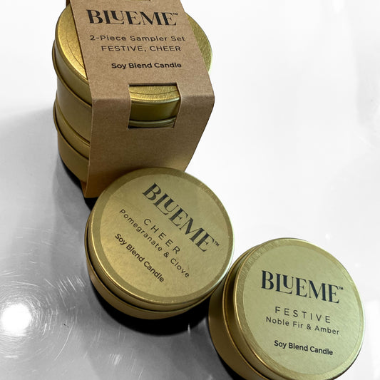 gold travel-tester tins festive cheer