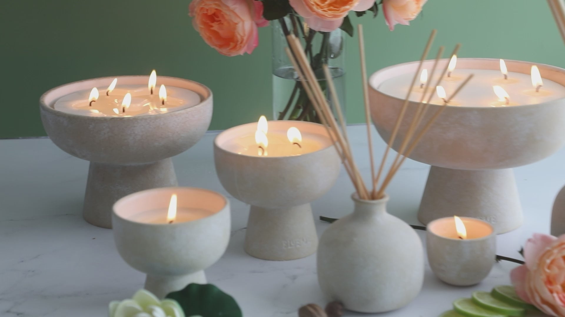 Balance - Ceramic Refillable Candle - White Lotus & Tea